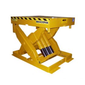 Electric scissor lift features capacities of up to 30,000 lbs.